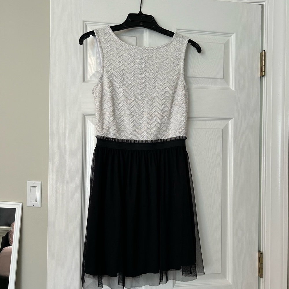 Black and White Mini Dress